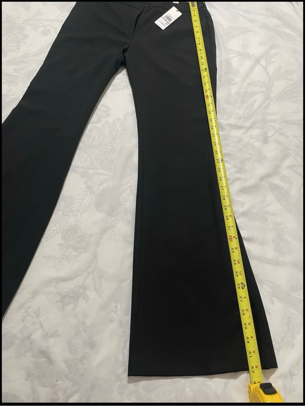Professional work pants. Calvin Klein Black Boot-Cut Flare Dress Pants. - Picture 3 of 8
